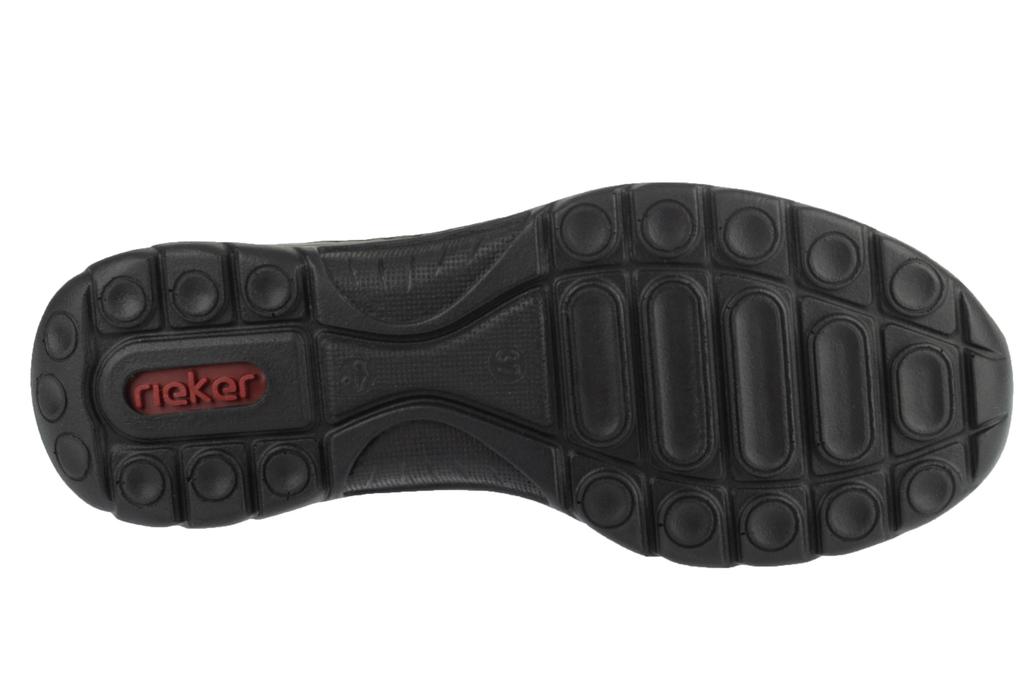 RIEKER Туфли, женские черные получешки
