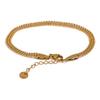 Yhpup Exquisite Stainless Steel Chain Wide Bracelet Bangle Waterproof Light Metal Fashion Women Chic Wrist Jewelry Men Gift