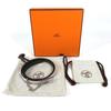 HERMES Carousel Belt Accessories Thin Belt Leather Chain belt  Unused
