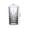 330ml/350ml Carved Whiskey Glass Transparent Wine Glass High End Foreign Wine Glass Exquisite Juice Beverage Mugs Water Bottle