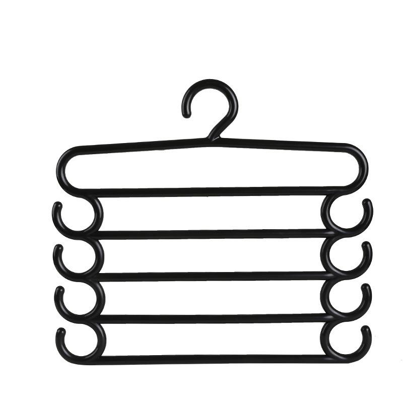 Clothes Hangers Trousers Pants Hangers Towel Scarfs Racks Pants Holders 5 Layers Clothes Hangers Closet Storage Organization