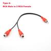 4 Types 3.5Mm Male Jack Plug Stereo To 2Rca 3 Rca 3.5Mm Rca Male Female Connector Cable Headphone Aux Y Adapter Cord Audio