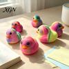 Gradient Duck Stress Relievers Rainbow Relief Toy, Slow Rise Colorful Squeeze Toy Soft Sensory Fidget Desk