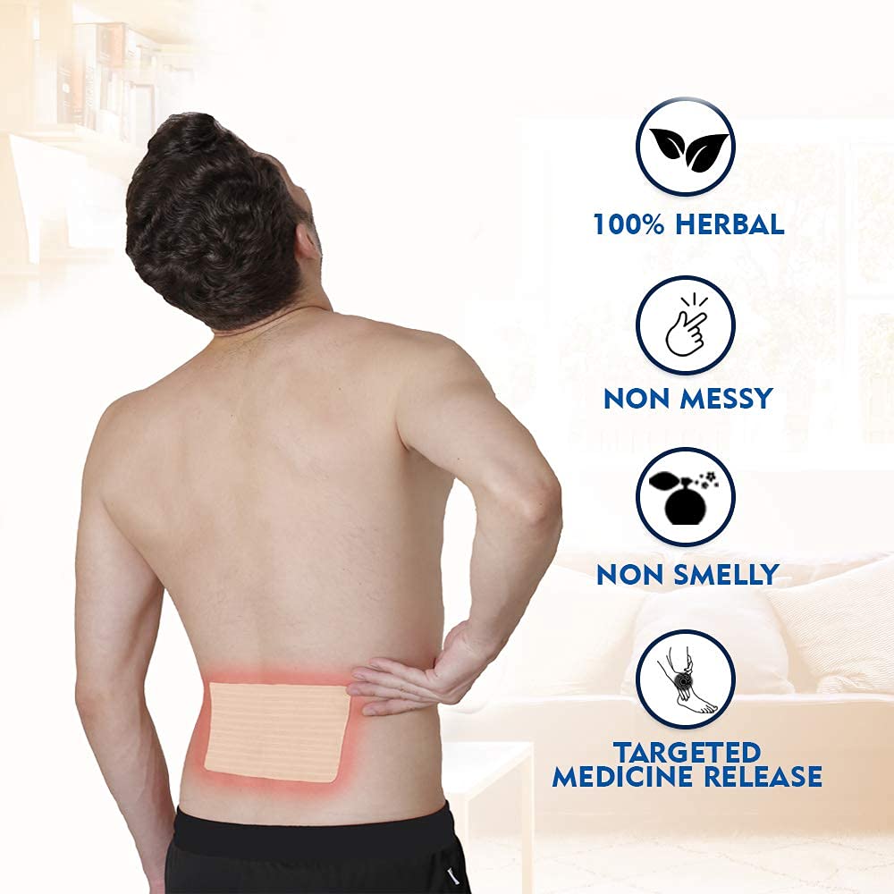 Пластыри для снятия боли в спине (5 шт), Back Pain Herbal Relief Patch XL (5 pcs),  Viopatch