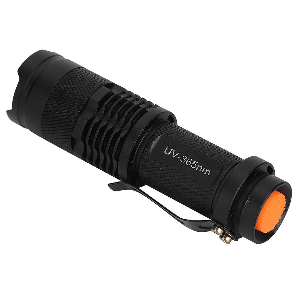 Portable Waterproof Ultraviolet Flashlight Electric Torch Fluorescent Detection Light 365NM