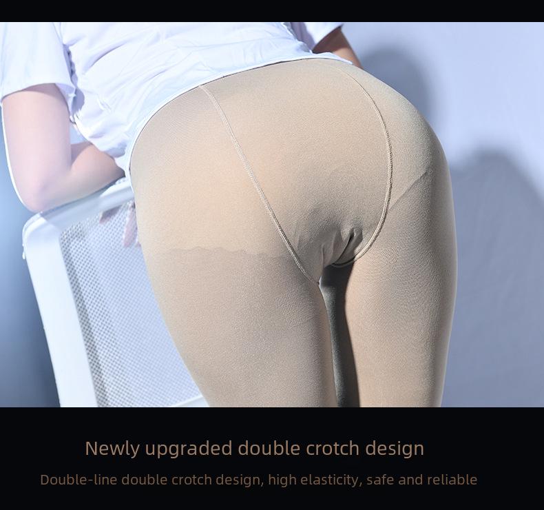 Мужские вельветовые колготки Qinghe 200D с двойной ластовицей - Осень/Зима