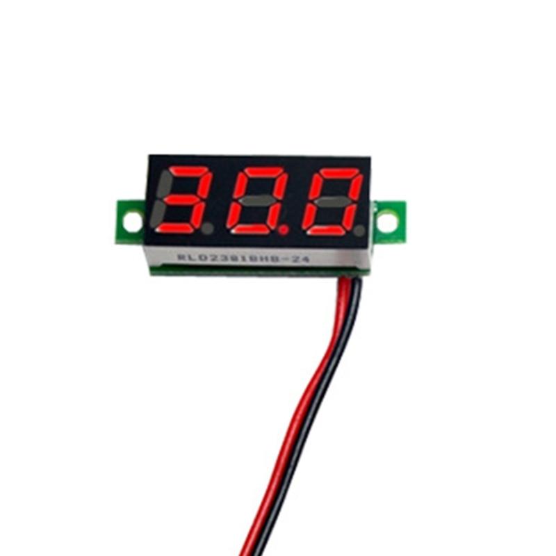 Цифровой вольтметр DC2.5V-30V Тестер напряжения Красный Зеленый Синий Желтый Дисплей