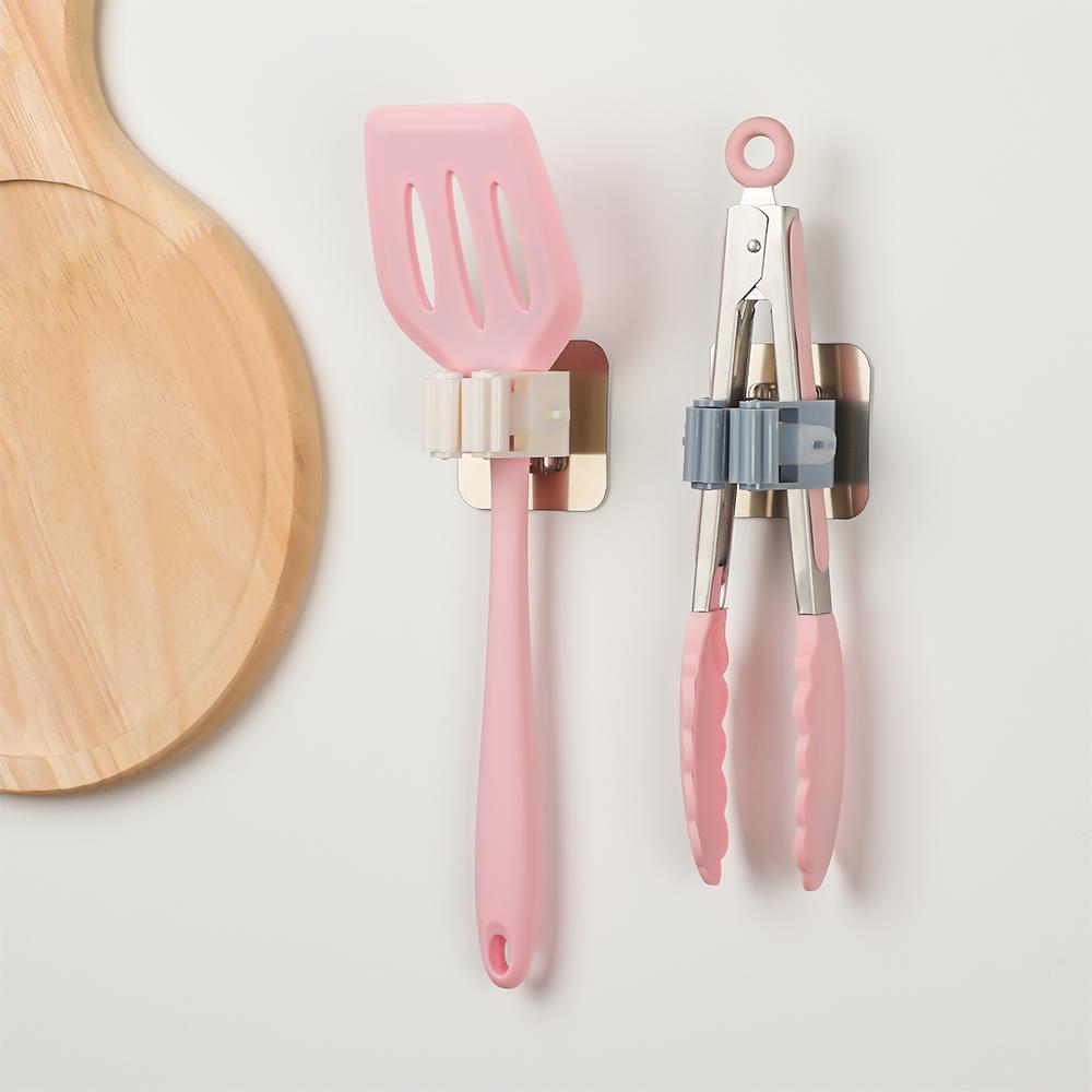 Органайзер для ванной комнаты, самоклеящаяся вешалка для метлы, пружинный зажим, настенные крючки, держатель для швабры