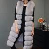 New Fur Extended Sleeveless Vest Faux Fox Coat Autumn and Winter Women's Wear