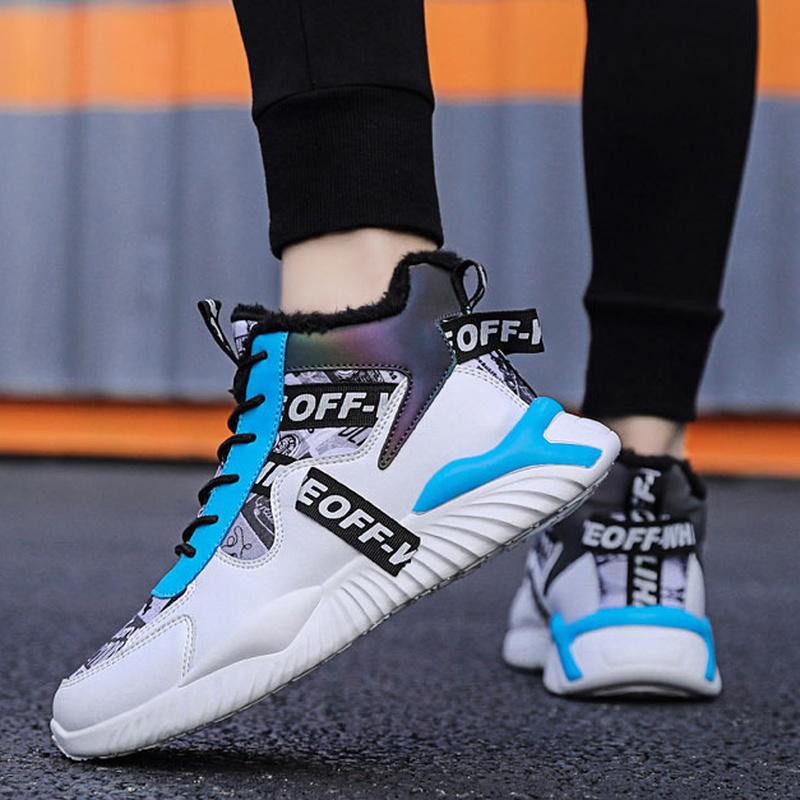 Men's Winter Sports Shoes Plus Velvet Warm and Comfortable Jogging Shoes Luxury Designer Shoes