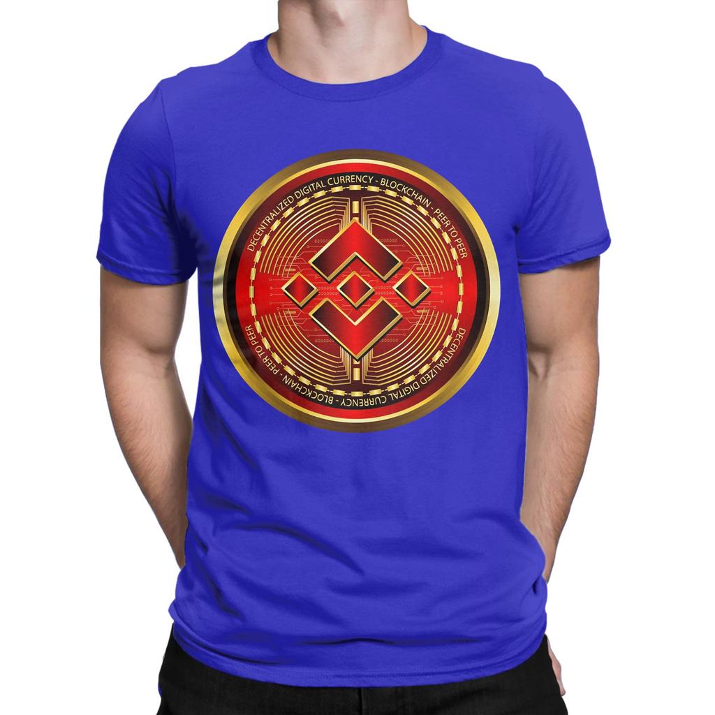 Red And Gold Gradient Binance Cryptocurrency Funny 100 Cotton Tshirt Binance Bnb Tops Tees For Unisex