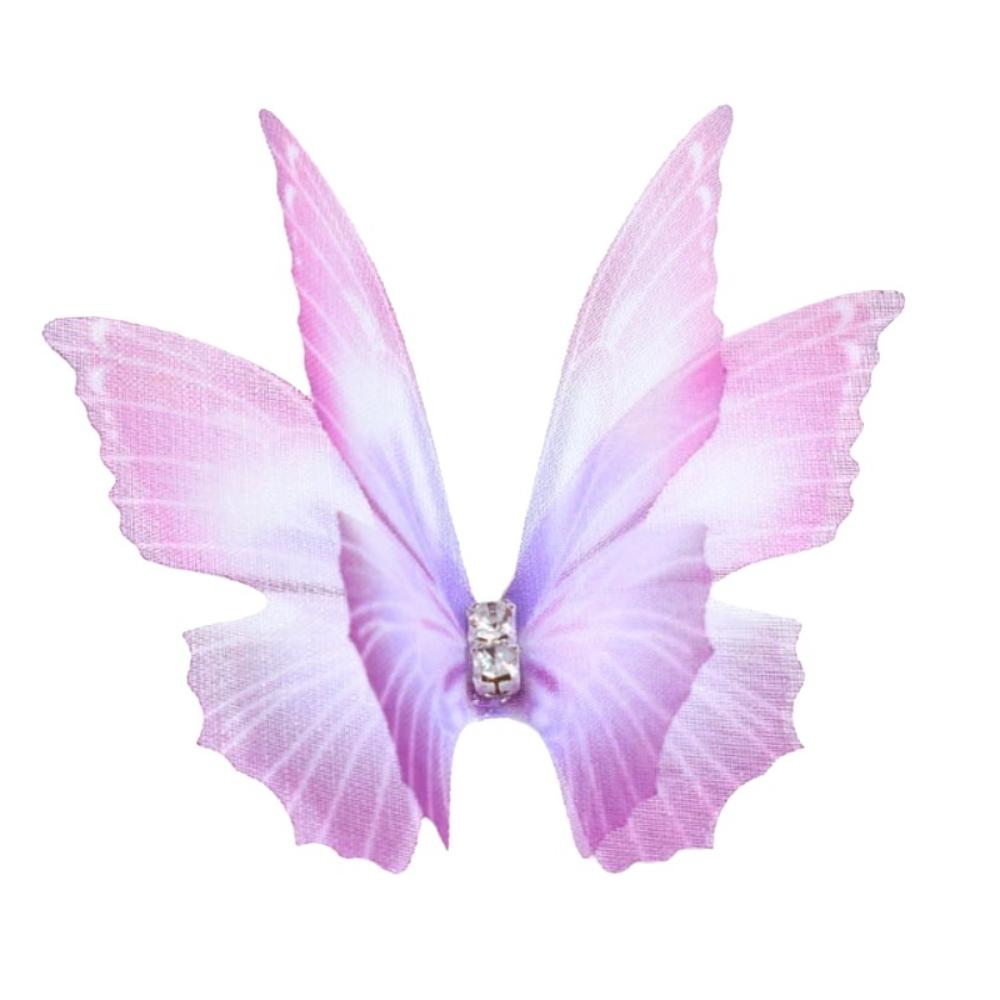 50 шт. Аппликации-бабочки из органзы градиентного цвета, Материалы для дизайна одежды