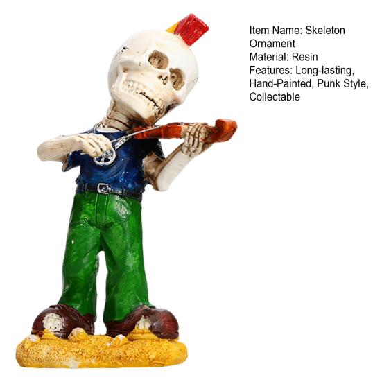 Фигурка Скелета Скелет Группа Саксофонист Декорация Скелет Гитарист Певец Статуэтка