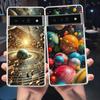Чехол для телефона Google Pixel 9 8 7 6 5 4 4XL 7A 6A 5A 4A 3A Pro XL 5G Прозрачный Мягкий ТПУ Корпус Мультяшный Планетарный Рисунок Сумка