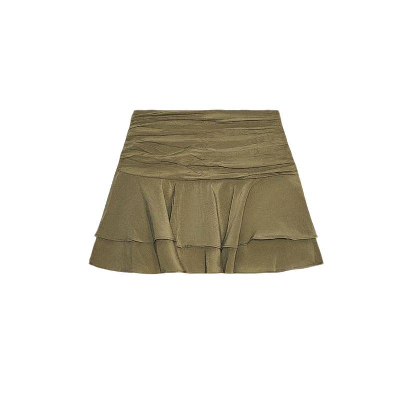 Fall New Women's Clothing French Style Design Mid Waist Laminated Decoration Girly Style Casual Culottes 4764500