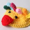 Knitted Turtle Sweater Tortoise Shell Chick Costume Handmade Cute Chicken Warm Outfit with Adjustable Strap for Tortoise Turtle Photo Prop Party