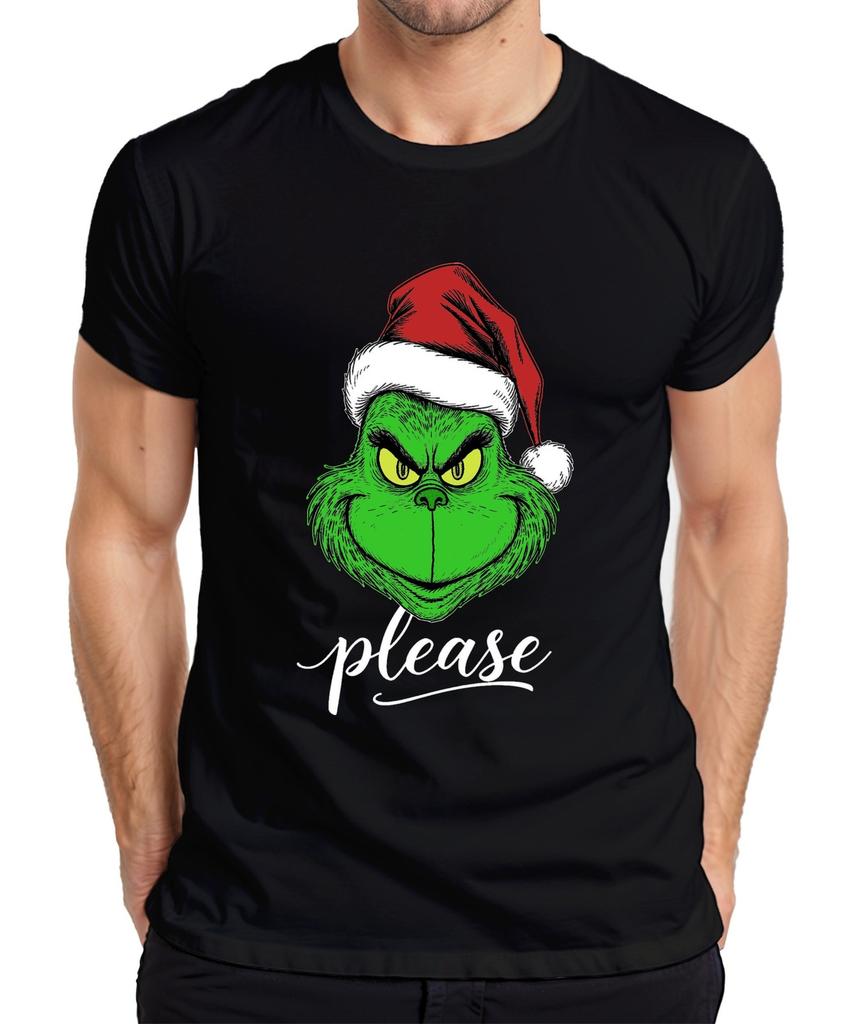 Grinch Please Christmas Gnome Funny Gift Xmas Grinch Unisexs Tshirt