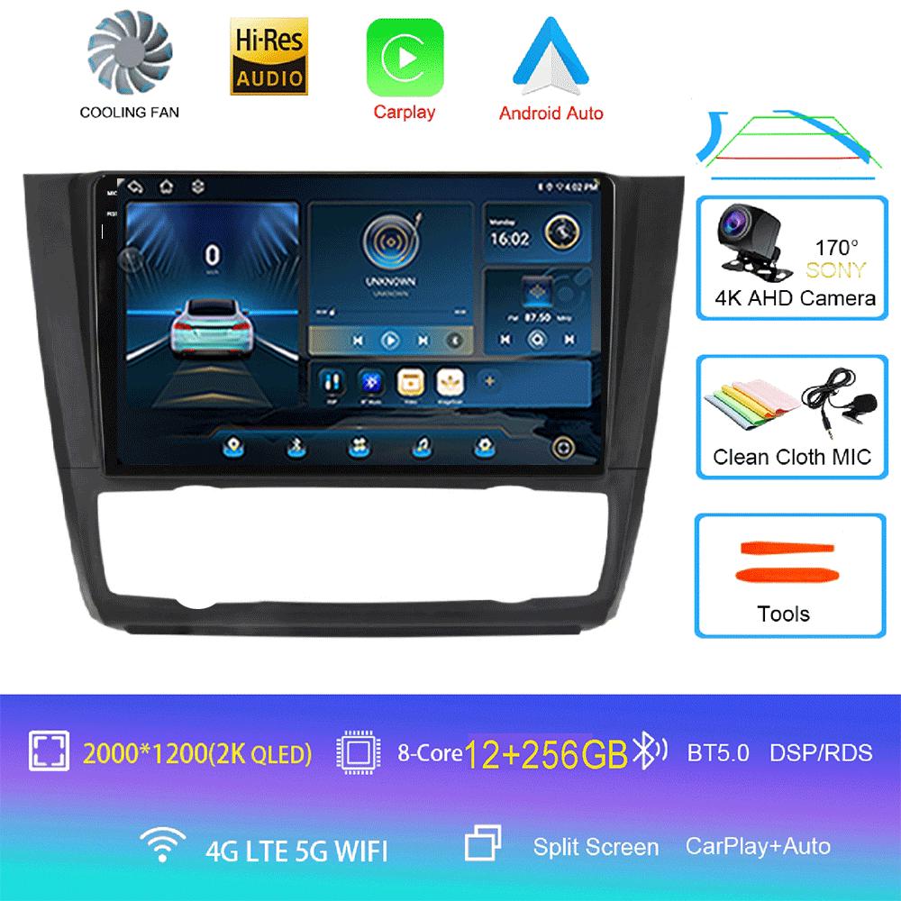 Android 12 For BMW Serie 1 Serie 1 E88 E82 E81 E87 2004-2012 Multimedia Navigation GPS Video Autoradio Player Car Stereo Carplay