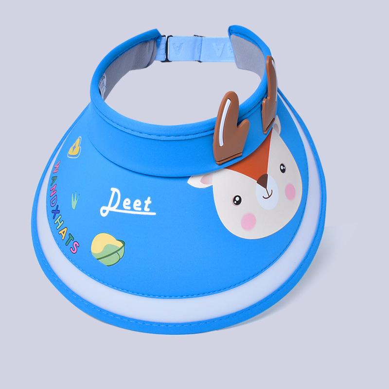 Kids' Hats Summer with Fan Sun Hats Boys Girls Sun Hats Cartoon Cute Sunblock Empty Top Hats