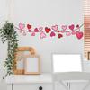 Watercolor Romantic Heart Rope, Bathroom, Bedroom, Home Background, Wall Decoration Stickers