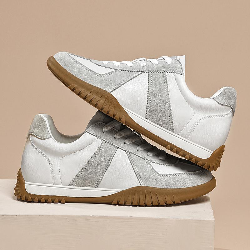 Genuine Leather Mens Tenis Masculino Versatile Casual Shoes Comfy Lace-Up Man Sneakers Outdoor Walking Shoes Skateboard Footwear