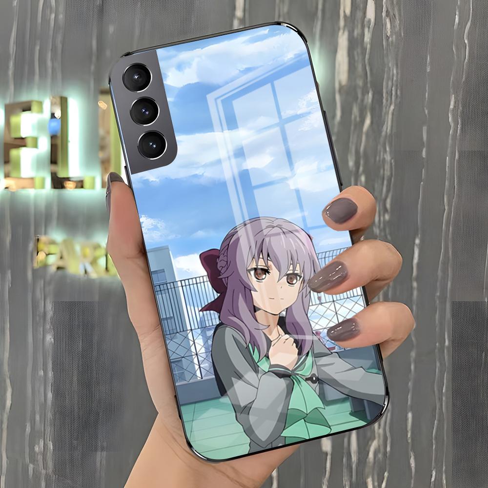 Чехол для телефона Аниме Серафим Конца Для Samsung A25 A13 A33 5G A54 A36 A35 A56 A52 A14 Ударопрочный Стеклянный Чехол