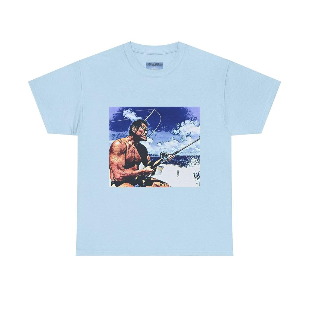 Antonio Inoki Crewneck Graphic Print Short Sleeve Unisex Tee Shirt Heavy Cotton
