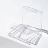 Acrylic Double Layer Empty Press on Nails Packaging Box Transparent Lid Nail Display Box Nail Tips Storage Case for Home Portable Nail Art Organizer