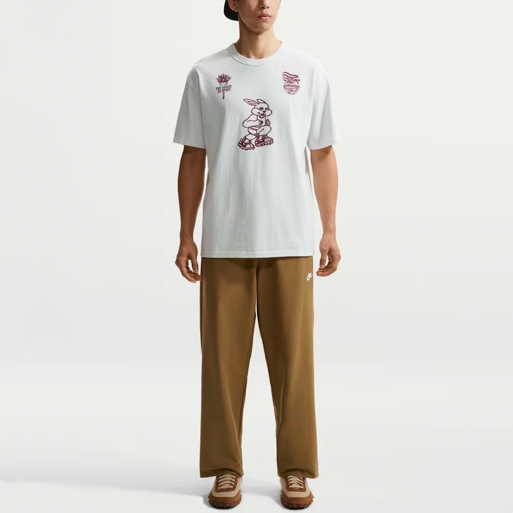 Nike Мужская футболка M Nsw Tee Lse Pre Ess Lo Rt с принтом, удобная, мягкая, с круглым вырезом, короткий рукав, мужская одежда, IM3816-101