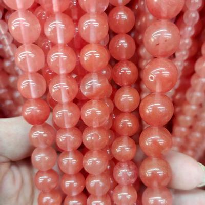 Красные кристаллы Арбуза Круглые бусины для изготовления украшений - Рассыпные бусины, DIY аксессуары, Полуфабрикаты