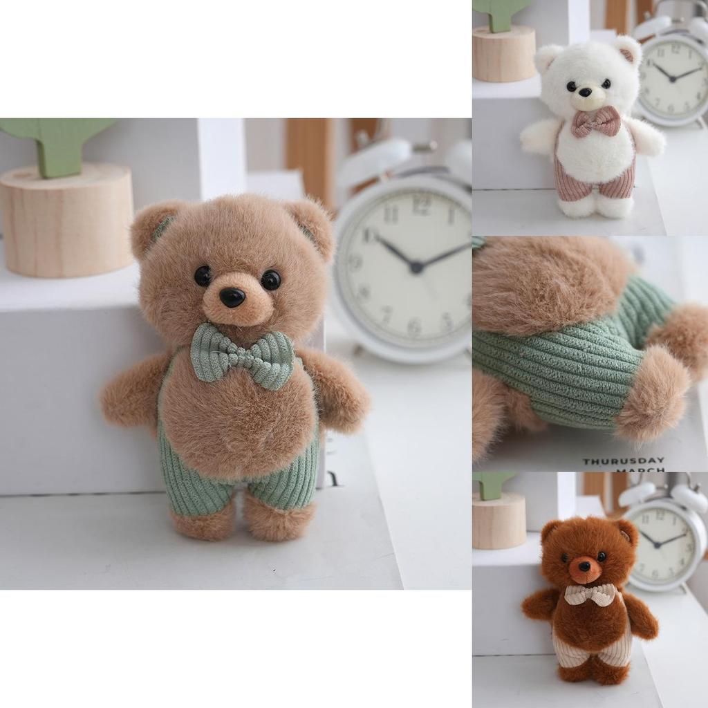 Plush Bear Keychain Plush Toy With Pp Cotton Filling For Girls And Kids