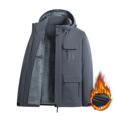 Утепленная флисовая куртка для активного отдыха, мужская флисовая утепленная теплая зимняя однослойная, морозостойкая, водонепроницаемая и ветрозащитная, новая модель