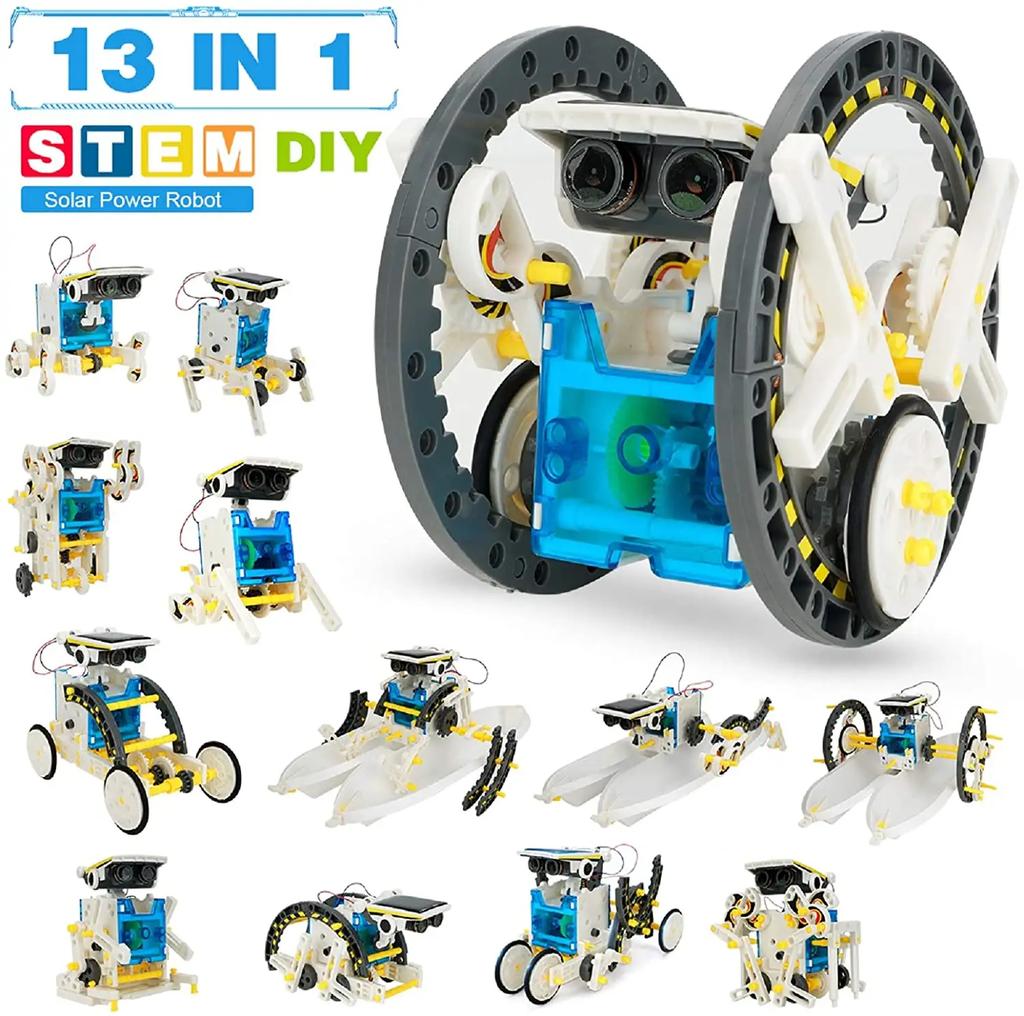 Solar Robot Toys Kits STEM Technology Science Kits Learning Astronaut Space Scientific Educational Toy for Kids Children Boys
