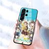 Чехол для телефона S-Sound E-Euphonium для Samsung S26 S25 S24 FE S23 S22 S21 Plus S20 Ultra Note20Ultra Черная стеклянная крышка
