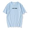 Живи свободно Чарли Кирк Свобода Футболка Хлопок Свободные Повседневные Мужские Футболки Мода Унисекс Уличная одежда Графический принт Буквы Футболки