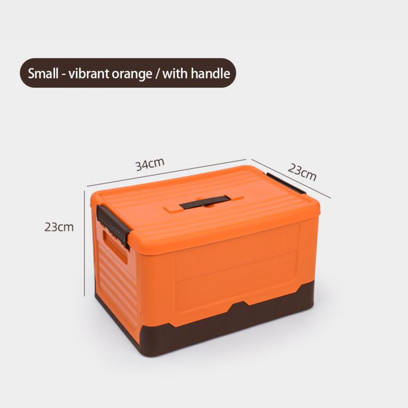 Large Capacity Foldable Storage Box With Lid Multifunction Organizer Toy Box Student Dormitory Plastic Storage Case