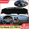 Противоскользящий коврик для Mazda Family 323 1998 ~ 2003 BJ, чехол для приборной панели, солнцезащитный козырек, коврик для приборной панели MD ford Laser KN KQ 2000 2002, аксессуары