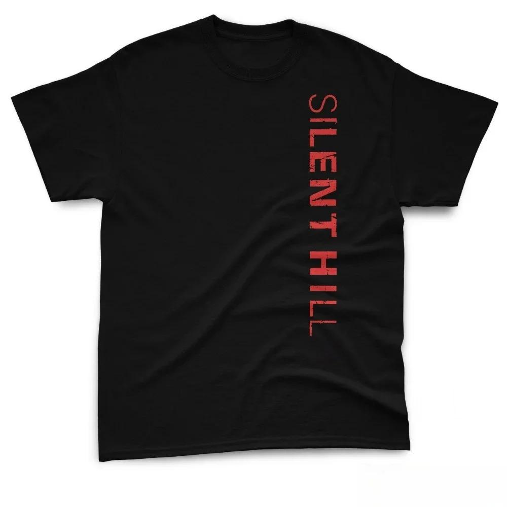 2026 Смешная S-Silent Hill 2 Видеоигра Черная Ретро Игровая Футболка Мужская Женская Праздничная Повседневная Футболка с Короткой Рукавой Свободная Футболка