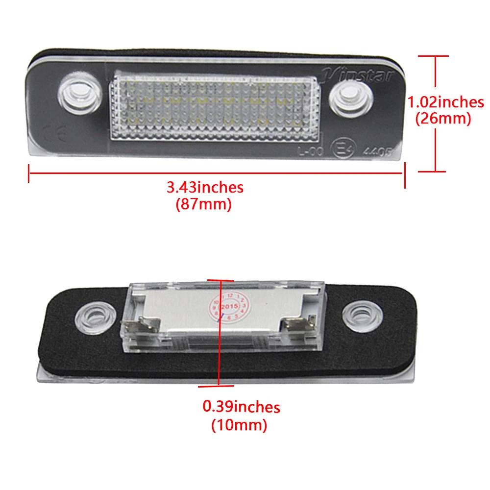 2 шт. светодиодные лампы подсветки номерного знака для Ford Mondeo MK2 II 1996-2000 Ford Fusion 2002-2012