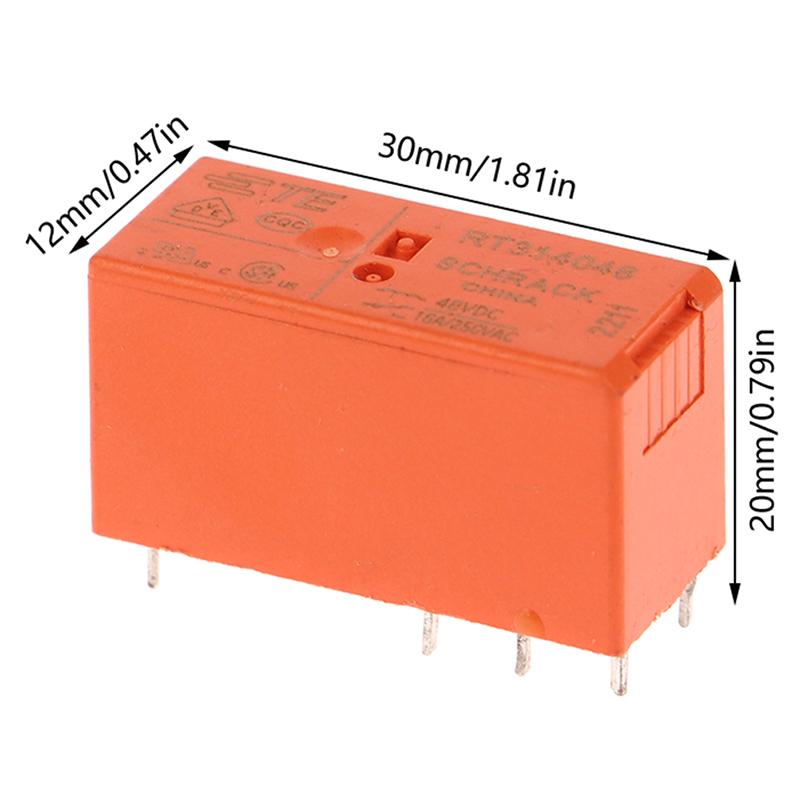 100% Оригинальное реле Rt314024 16A250Vac 8Pin 5V 12V 24V 48V Силовое реле