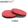 Sharkfox 3/4/5/6/7 Inches Microfiber Polishing Pad Sealing Wax Buffing Pads For DA/RO Polisher Removing Wax Buffer Pads