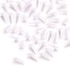 Упаковка из 100 бусин из искусственного жемчуга размером 6x10 мм в форме капли для ювелирных аксессуаров