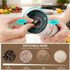 Electric Salt and Pepper Grinder Set, UsB Rechargeable,Adjustable Coarseness, LargeCapacity, Auto Grinders with LED Light