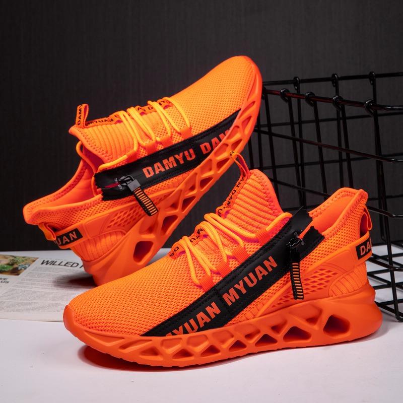 Fashion Fujeak Knit Men Sneakers Casual Sports Shoes Outdoor Athletic Running Walking Gym ShoesComfortable Walking Tennis Large Size