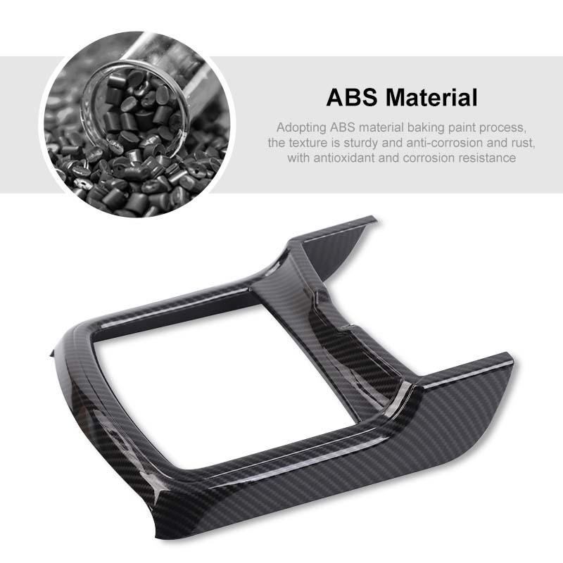 Car Cup Holder Decorative Protection Headlight Switch Cover Gear Shift Decoration Stickers Fit For Dodge Charger 2015 Up ABS Interior Accessories