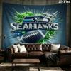 Seattle Seahawks Printed Tapestry – Wall Hanging for Bedrooms, Dorms, and Home Decor