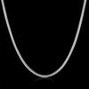 Women Necklace Fashion 316 Steel Chain 2MM Stainless Steel Snake Chain