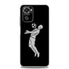 New Square Clear Phone Case For Xiaomi Redmi Note 12 11 9S 9 8 10 Pro+ 7 8T 9C 9A 8A K40 Gaming Cover Football Player Soccer Art