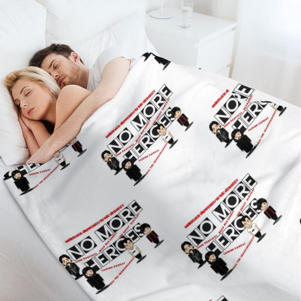 No More Heroes Throw Blanket Nap Blankets For Bed Bed covers Retros Blankets