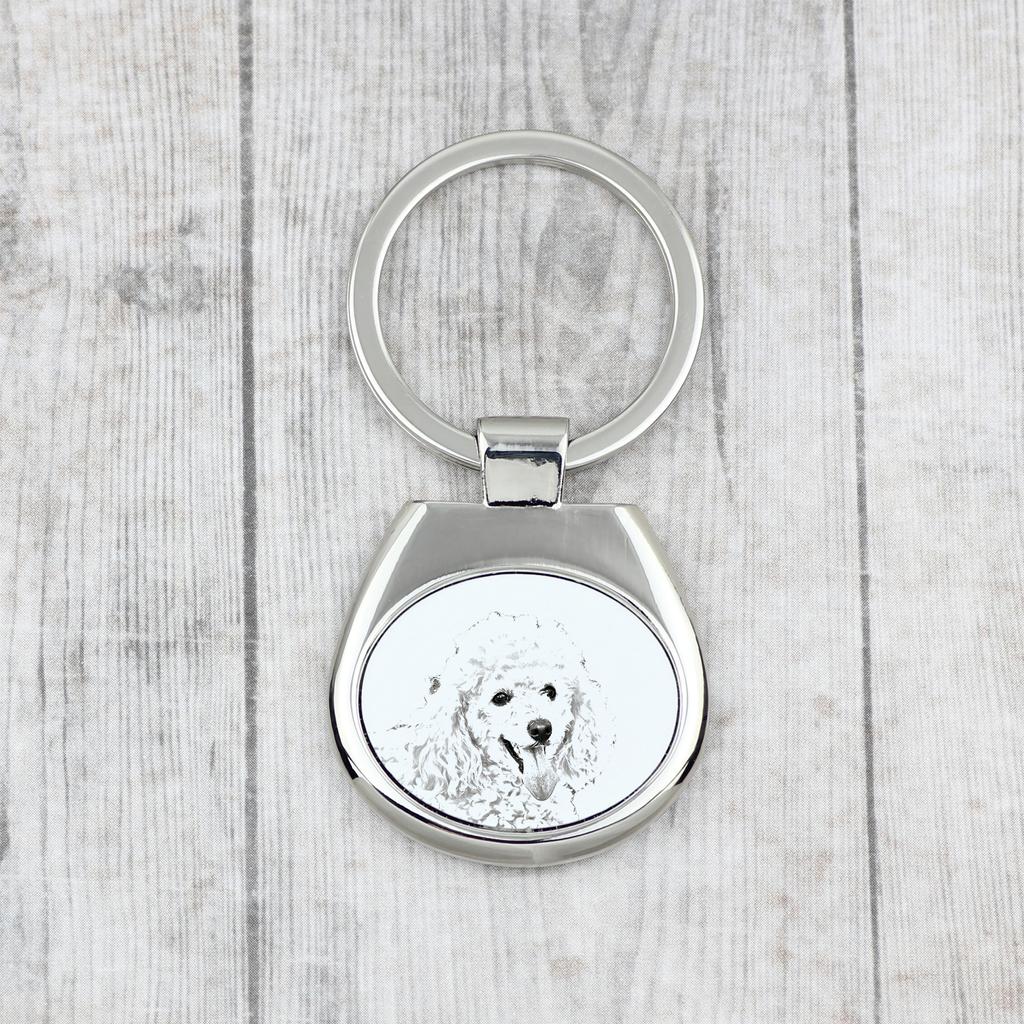 Poodle - Keychain with a Dog, Keychain with a Print, Personalized Pendant from the Art-Dog Brand